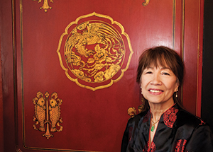 Karen Yee in the Chinese Nationality Room (Photo by Emily O'Donnell)