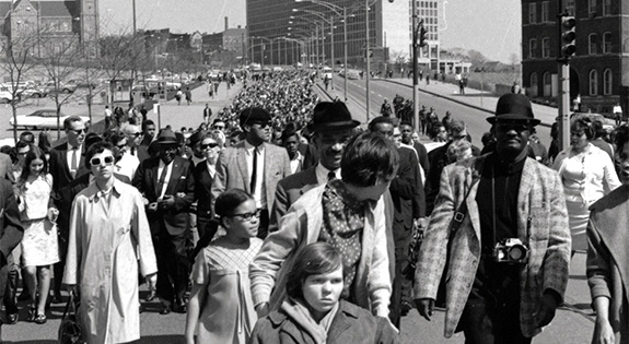 It was April 7, 1968, and a parade of black and white marchers, some linked arm in arm, walked down Centre Avenue from the Hill District to Downtown. The day had been declared a National Day of Mourning for Martin Luther King Jr., the prominent civil rights leader and clergyman who had been assassinated three days before, on April 4, as he stood on a balcony outside of his Memphis, Tenn., hotel room.  