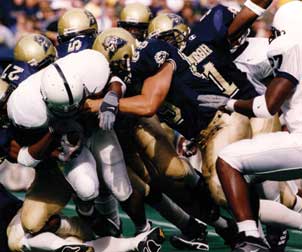 Pitt and Penn State in their last game opposing one another — Sept. 16, 2000.