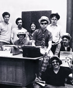 The editorial staff of The Pitt News, circa 1971