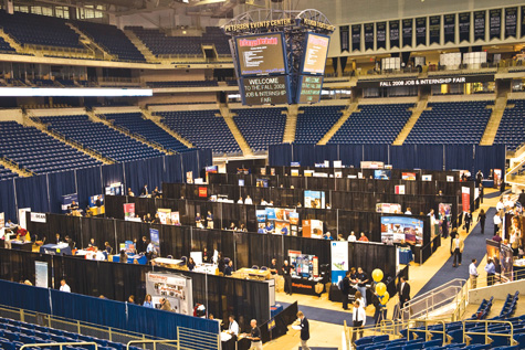 Pitt's Annual Fall Job Fair, held Oct. 1 in the Petersen Events Center, 