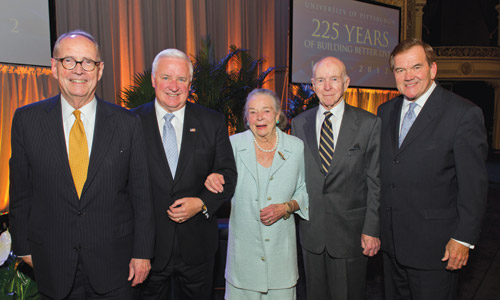 Elsie Hillman and panelists from an event celebrating her political and civic work
