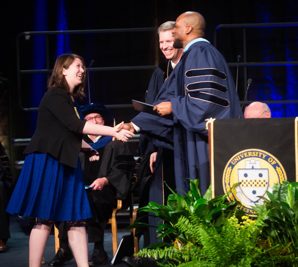 Abigail Loneker accepts the Emma W. Locke Award.