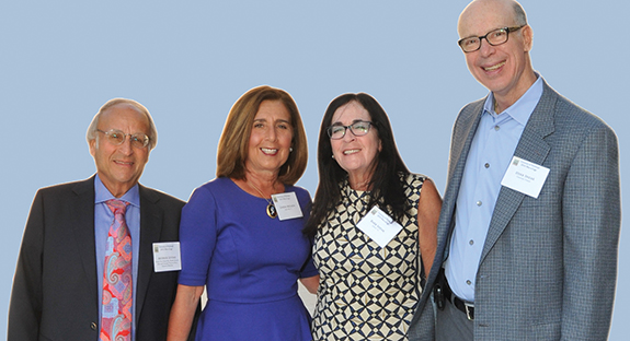 From left, Dean Levine and his wife, Linda Melada, and Barbara and Herbert Shear.