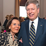 Frances Hesselbein (left) with Chancellor Nordenberg in 2009