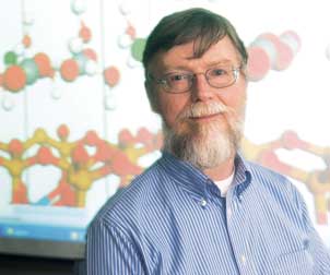 Ken-Jordan Computational chemistry professor Kenneth Jordan uses models to analyze the structure of methane hydrate, a compound that is most abundant in deep ocean water and under the permafrost near the Arctic. The methane embedded in those deposits contains more potential energy than all known oil and natural gas reserves on the planet. But methane is also a major potential contributor to global climate change. Jordan works with the U.S. Department of Energy’s National Energy Technology Laboratory to simulate the structure and dynamics of methane hydrate. Like many Pitt researchers, Jordan collaborates with experimentalists at numerous institutions, including Yale and Purdue universities.