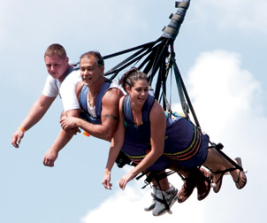 University of Pittsburgh faculty, staff, and students and their families could be found both high and low during Pitt’s 21st annual Kennywood Picnic Day on July 30. The University’s Staff Association Council coordinated the event, which included a discounted all-day FunDay Pass and a catered lunch.