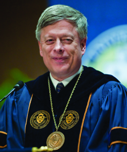 MAN in Robe Pitt Chancellor Mark A. Nordenberg