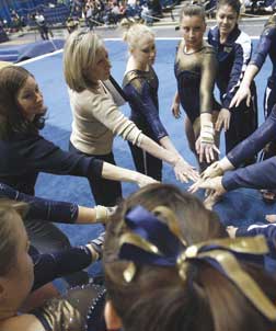 The Pitt gymnastics team.