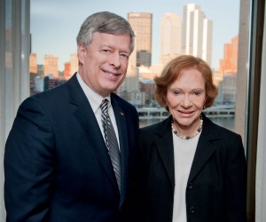 rosalyn-carter-and-MAN Chancellor Mark A. Nordenberg and Rosalyn Carter