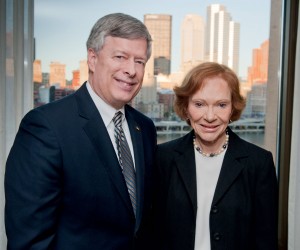 Chancellor Mark A. Nordenberg and Rosalyn Carter