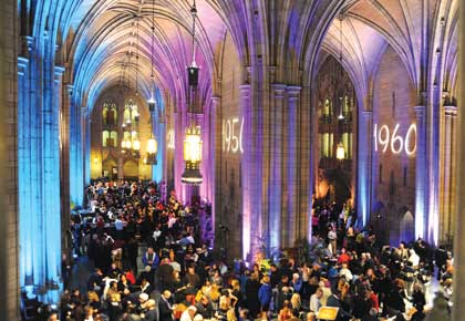     An Oct. 29 Welcome Back Reception in the Cathedral's Commons Room provided the perfect spot to reconnect with friends.